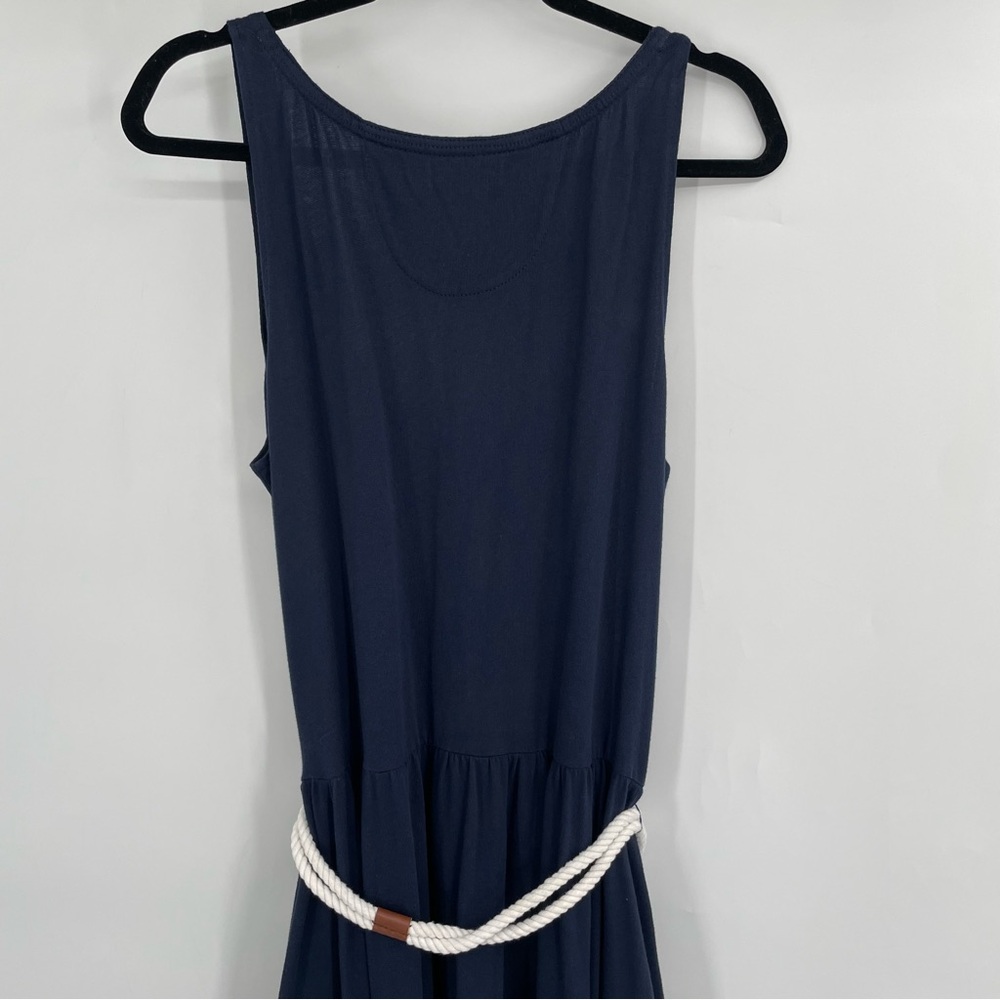 Ralph Lauren Navy and White Nautical Midi Dress - Picture 8 of 11